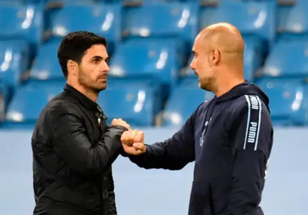 Pep Guardiola Mikel Arteta