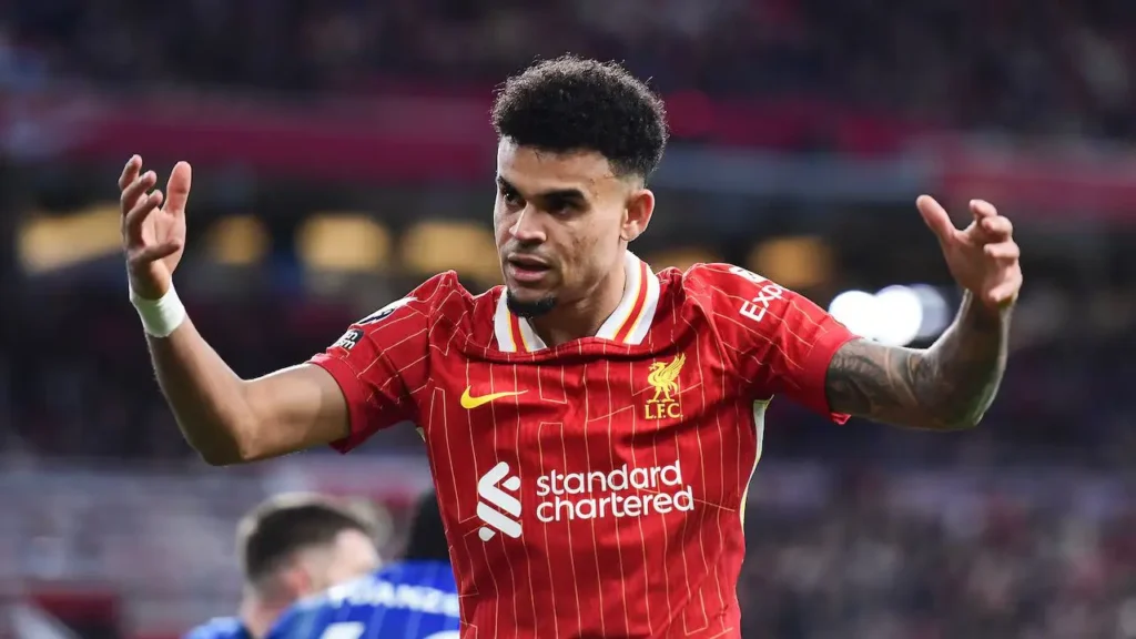 Pemain Liverpool Luis Diaz